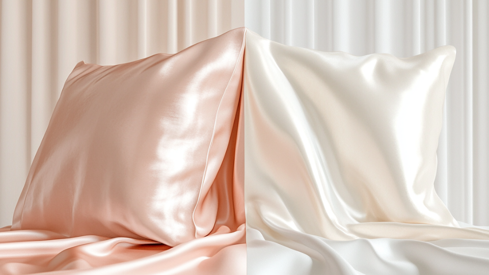 Taie d’oreiller en soie ou taie d’oreiller en satin